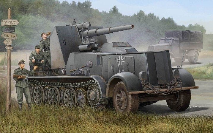 Trumpeter 01585 German 8.8cm Flak 18 Selbstfahrlafette 1/35