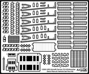 MK1 Design MS-20018 WW II USS DECK PLANE SET for CV-6 Enterprise 1/200 – Bild 4