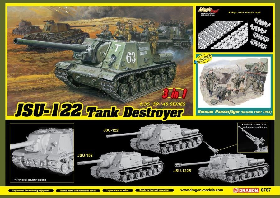Dragon 6787 JSU-122 Tank Destroyer (3 in 1) 1/35