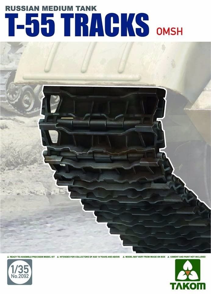Takom 2092 Russian Medium Tank T-55 Tracks OMSH 1/35