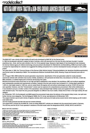 Modelcollect UA72096 NATO M1014 MAN Tractor &amp;amp; BGM-109G Ground Launched Cruise Missile (1/72) – imagen 3
