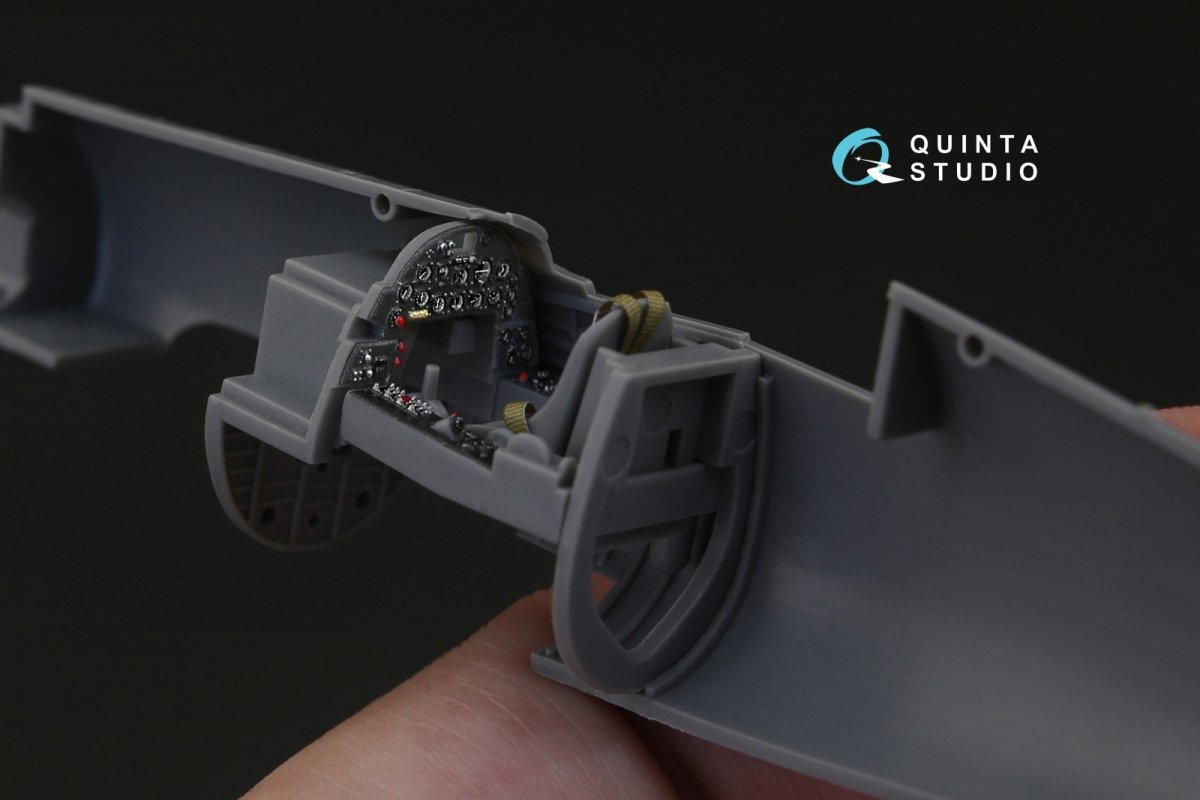 Quinta Studio QD72023 F4U-1 Corsair (Bird cage) 3D-Printed &amp;amp; colored Interior on decal paper (for Tamiya kit) 1/72 – imagen 6