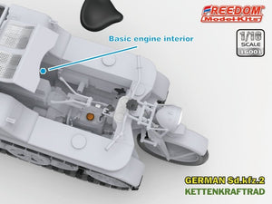 Freedom 16001 Sd.Kfz. 2 Kettenkraftrad Type HK 101 1/16 – immagine 5