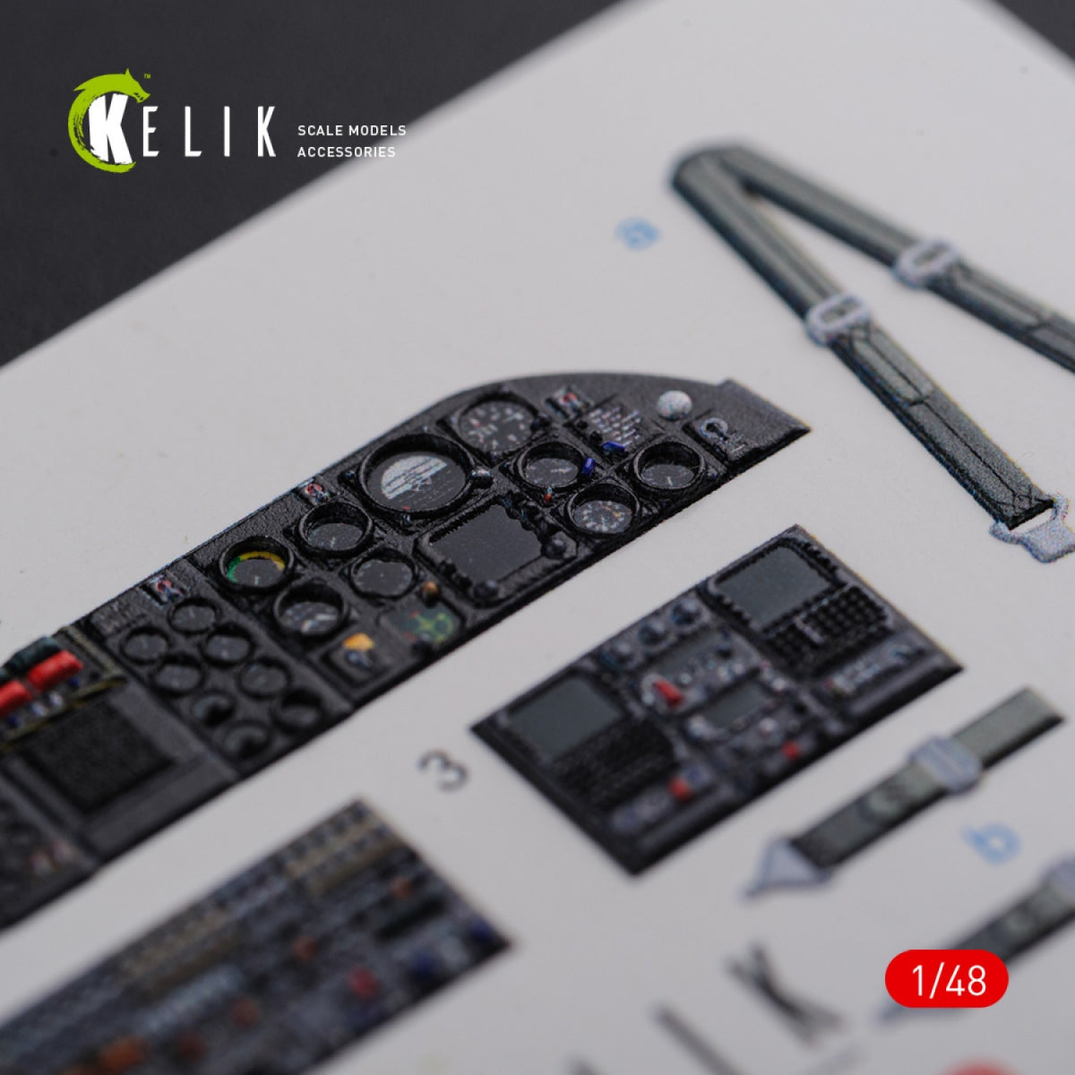 KELIK K48090 CH-46E interior 3D decals for Academy kit 1/72 – zdjęcie 6