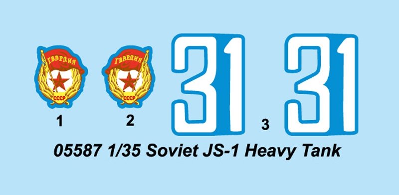 Trumpeter 05587 Soviet JS-1 Heavy Tank – imagen 4