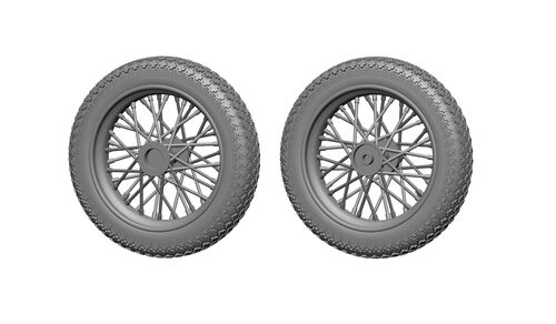 Art Scale Kit A35006 HD-WLA Motorbicycle - Wheels and Cylinders Detail Set rec. for MiniArt 1/35 – obrázek 2