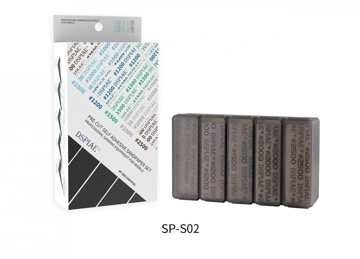 DSPIAE SP-S02 Adhesive Sanding Paper Sets 1000-2500, 100 pcs per Set – obrázek 2