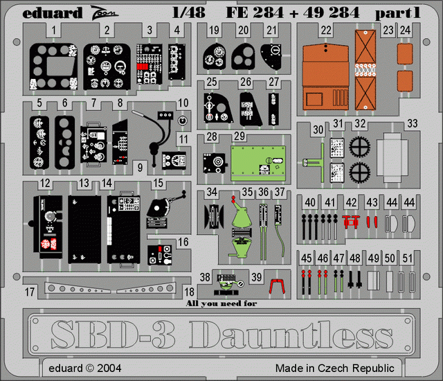 Eduard 49284 SBD-3 1/48 ACCURATE MINIATURES – image 3