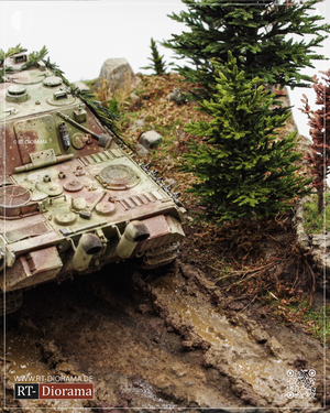 RT-Diorama 35058 “Hürtgenwald” - Scenic Base 1/35