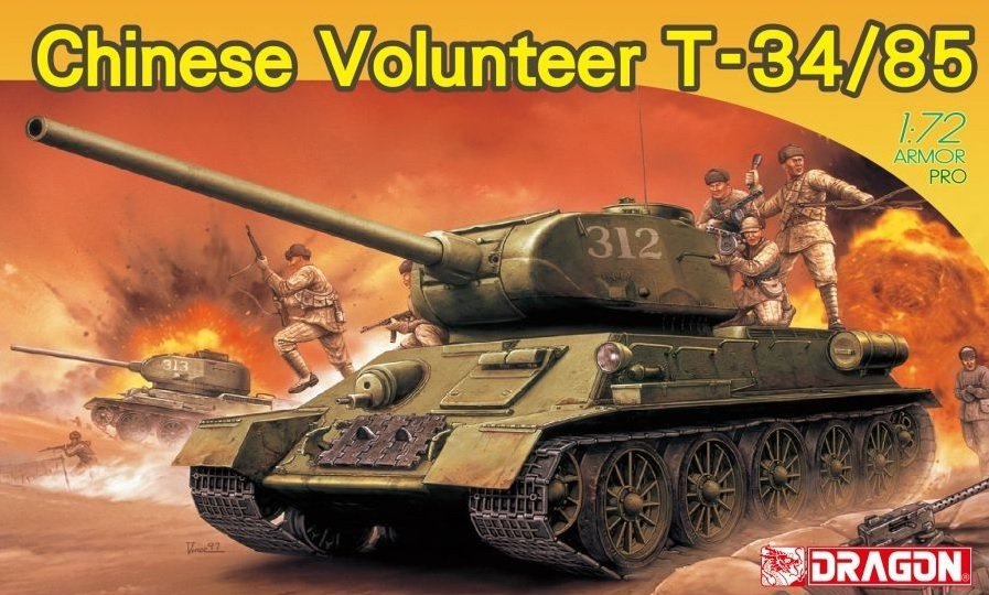 Dragon 7668 Volontaires chinois T-34/85 1/72