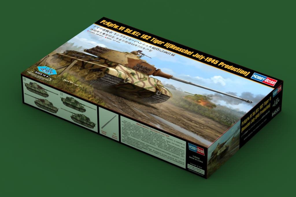 Hobby Boss 84533 Pz.Kpfw.VI Sd.Kfz.182 Tiger II (Henschel July-1945 Production) 1/35 – image 2