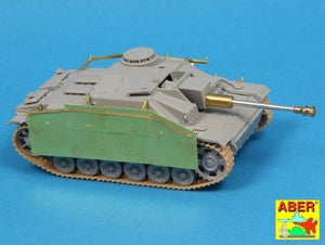 Aber 72A11 Side skirts for Sturmgeschutz III (Early model) 1/72 – obrázek 3