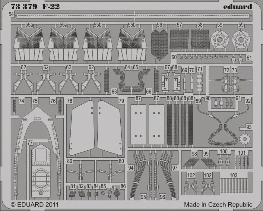 Eduard 73379 F-22 SA 1/72 FUJIMI – image 2