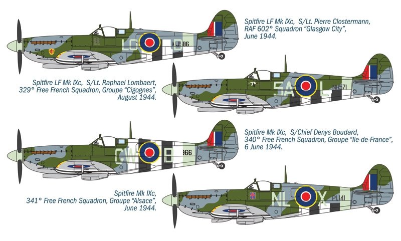 Italeri 1365 SPITFIRE Mk.IX Free French (1/72) – image 3