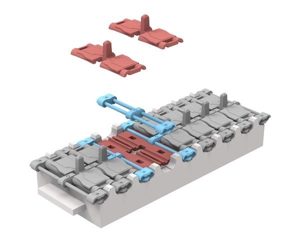 Rye Field Model 5054 TR60 Workable Track Links for Challenger 2 1/35 – obrázek 2