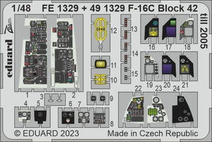 Maquette Eduard BIG49365 F-16C Block 42 jusqu&amp;#39;en 2005 KINETIC MODEL 1/48 – image 6