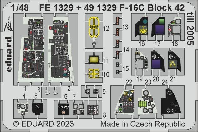 Maquette Eduard BIG49365 F-16C Block 42 jusqu&amp;#39;en 2005 KINETIC MODEL 1/48 – image 6