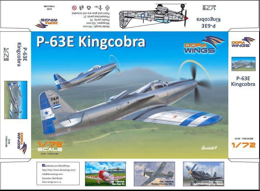 Dora Wings 72005 Bell P-63E-1-BE Kingcobra 1/72 – obrázek 2