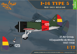 Clear Prop! CP72023 I-16 Type 5 In the sky of Spain STARTER KIT 1/72 – immagine 11