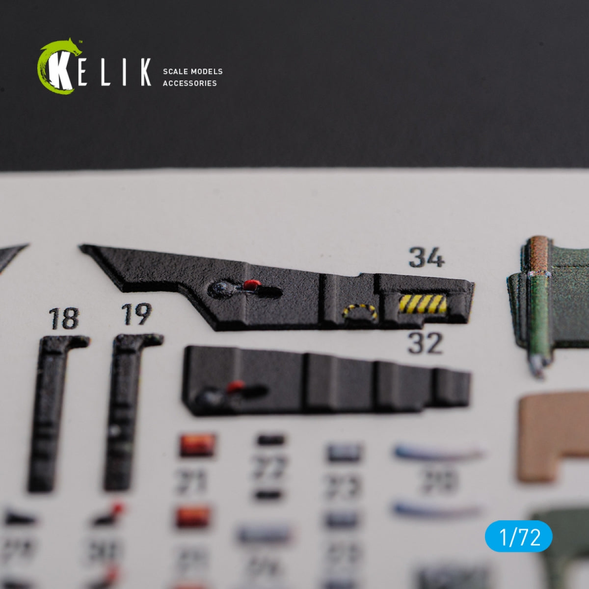 KELIK K72120 Mirage 2000D interior 3D decals forModelSvit kit 1/72 – image 7