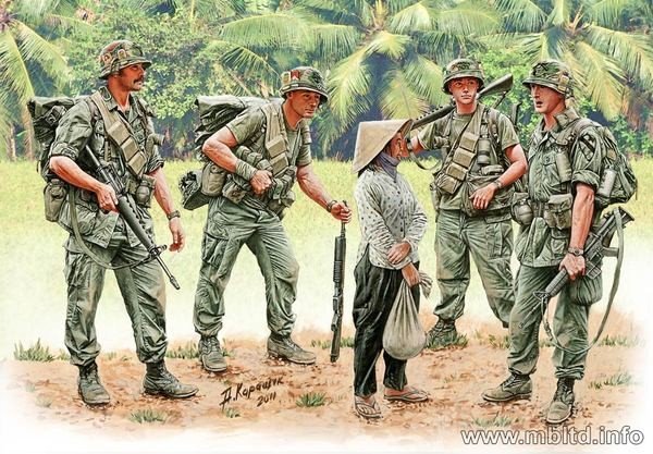 Master Box 3599 US Marines &amp;quot;Patrolling&amp;quot; (Vietnam War series) 1/35 – image 2