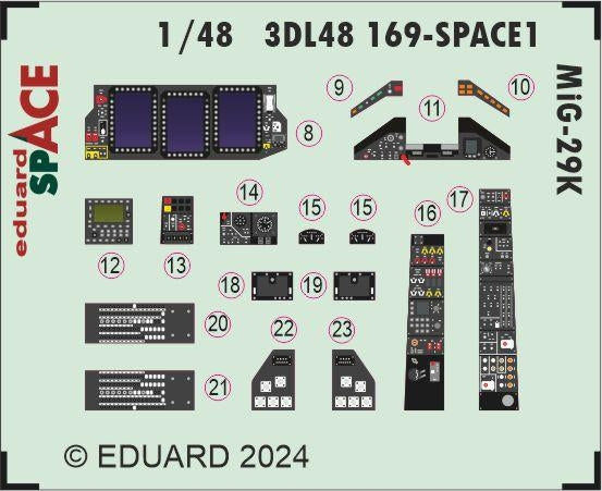 Eduard 3DL48169 MiG-29K SPACE HOBBY BOSS 1/48 – obrázek 3