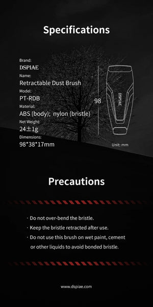 DSPIAE PT-RDB Retractable Dust Brush – image 7