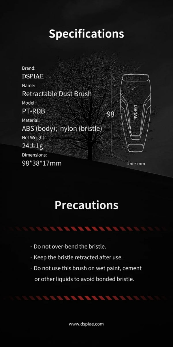 DSPIAE PT-RDB Retractable Dust Brush – image 7