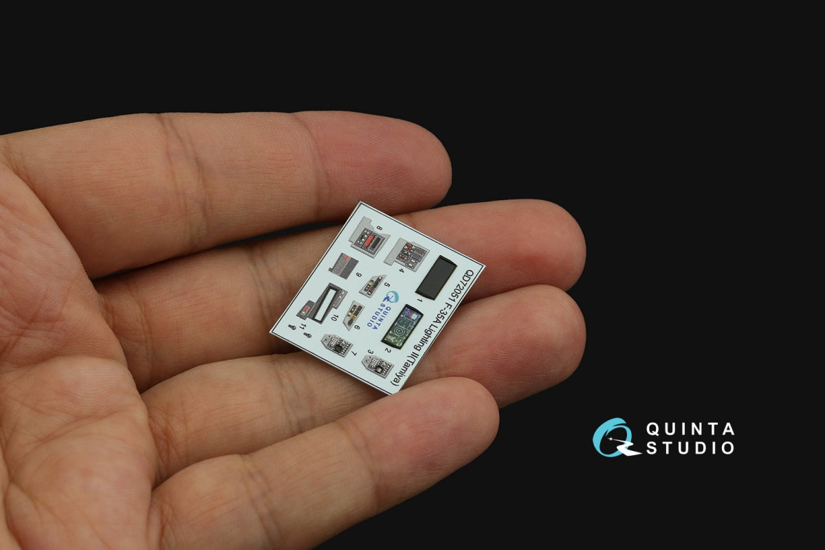 Quinta Studio QD72051 F-35A Lighting II 3D-Printed &amp;amp; colored Interior on decal paper (Tamiya) 1/72 – Bild 6