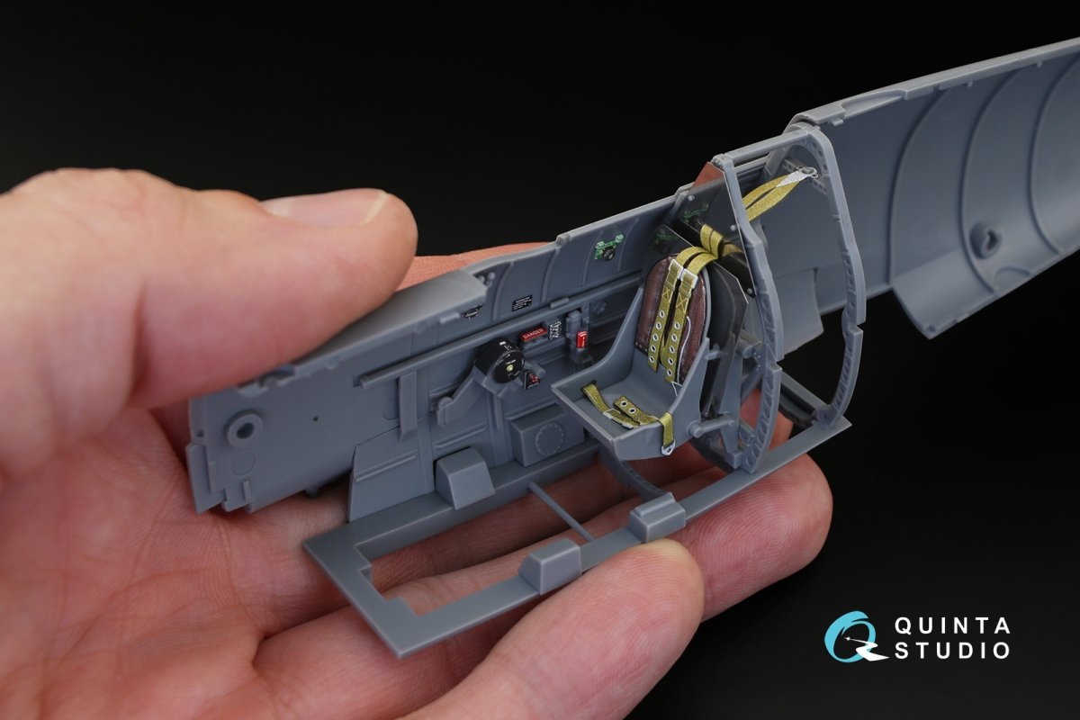 Quinta Studio QD32018 Spitfire Mk.IX 3D-Printed &amp;amp; colored Interior on decal paper (for Tamiya kit) 1/32 – immagine 6