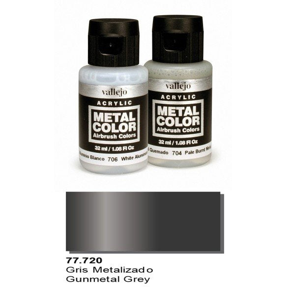 Vallejo 77720 Metal Color - Gunmetal Gray 32ml