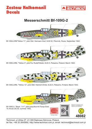 Techmod 48082 - Messerschmitt Bf 109G-2 1/48 – Bild 2