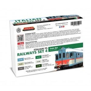 Lifecolor XS19 Acrylic color Set Italian Railways Set 4 6x22ml – obrázek 2