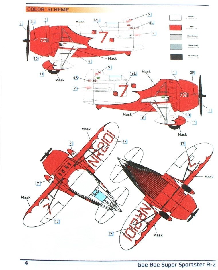 Dora Wings 48001 GEE BEE R-2 SUPER SPORTSTER AIRCRAFT 1/48 – image 3