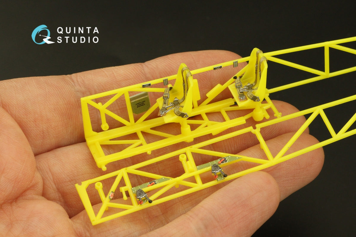 Quinta Studio QD48360 Stearman Pt-17 Kaydet 3D-Printed &amp;amp; colored Interior on decal paper (Revell) 1/48 – image 8