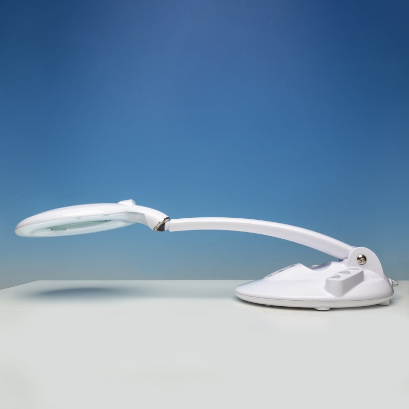 Lightcraft LC8098LED-EU LED Magnifier Table Lamp with Organizer Base – image 3