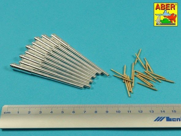 Aber 200L-01 Main Armament for US battleship Iova or Missouri 406mm x9, 127mm x20 1/200 – obrázek 2