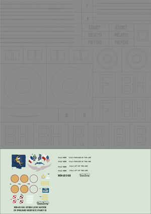 ModelMaker Decals MD48168 Avro Lancaster in Polish service part I 1/48 – Bild 3