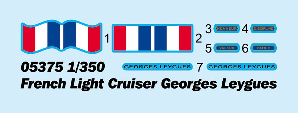 Trumpeter 05375 French Light Cruiser Georges Leygues 1/350 – Bild 3