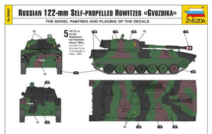 Zvezda 3660 2S1 Gvozdika Self propelled Howitzer - Polish markings 1/35 – Bild 5