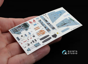 Quinta Studio QD32002 Su-25SM 3D-Printed &amp;amp; colored Interior on decal paper (for Trumpeter kit) 1/32 – immagine 3