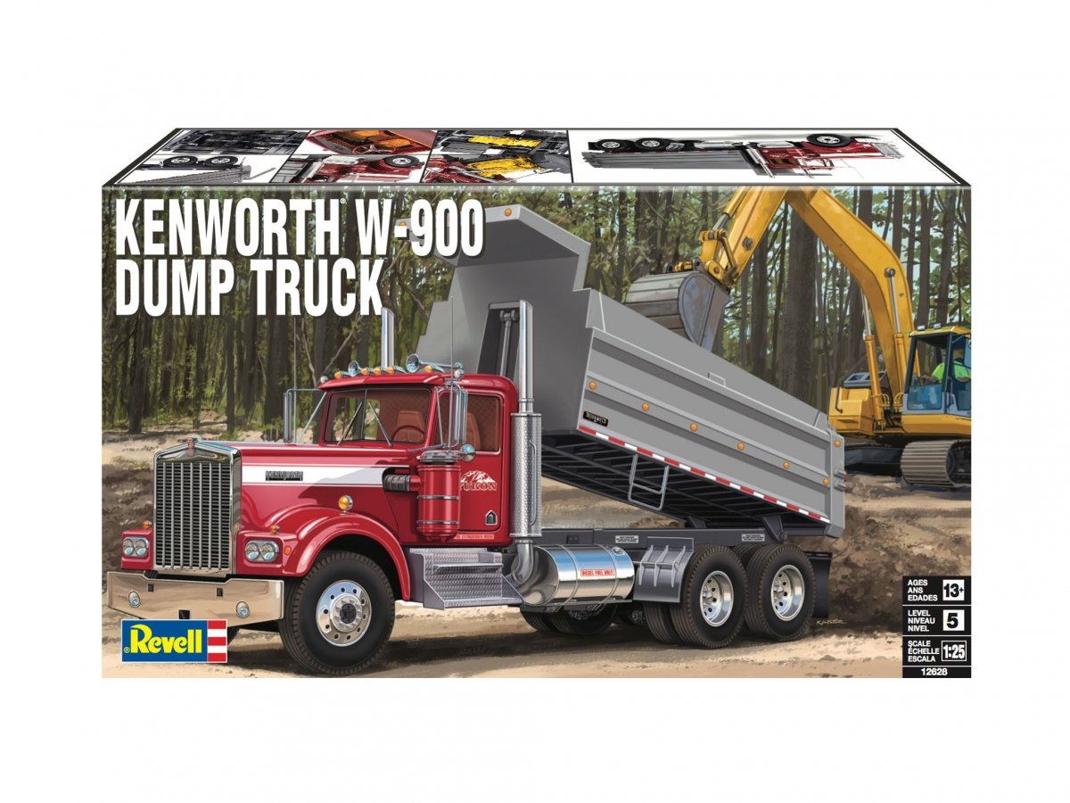 Revell 12628 Camion-benne Kenworth W-900 1/25