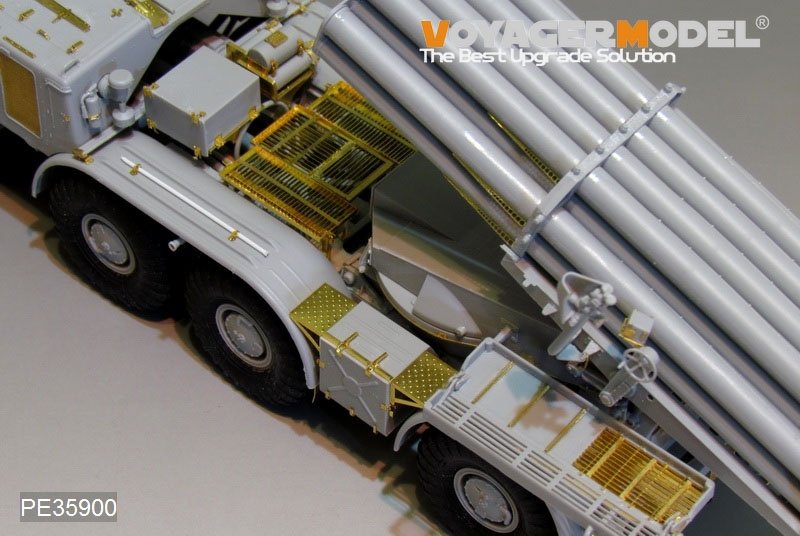 Voyager Model PE35900 Modern Russian 9P140 TEL of 9K57 Uragan(BM-27) MLRS Basic For TRUMPETER 1/35 – obrázek 9