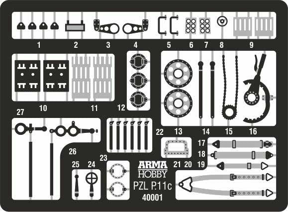 Arma Hobby 40001 PZL P.11c Expert Set 1/48 – image 10