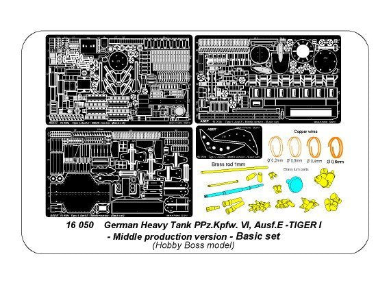 Aber 16050 Tiger I, Ausf.E – Middle version (Basic set) 1/16 – Bild 9