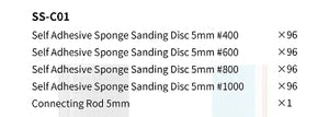 DSPIAE SS-C01 Self Adhesive Sponge Sanding Disc Set 5mm – obrázek 10