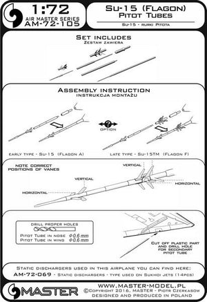 Master AM-72-105 Su-15 (Flagon) - Pilot Tubes 1/72 – image 5