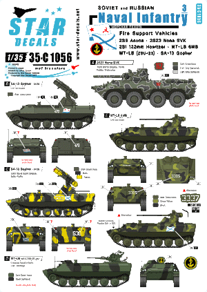 Star Decals 35-C1056 Naval Infantry 3 1/35