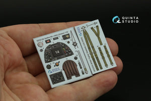 Quinta Studio QD32192 Spitfire Mk.1 (Mid) 3D-Printed &amp;amp; colored Interior on decal paper (Kotare) 1/32 – Bild 9