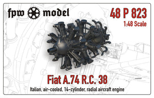 FPW Model 48P823 Fiat A.74 RC 38 1/48